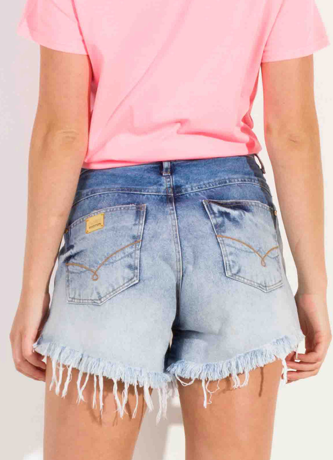 Shorts Dioxes feminino jeans degradê