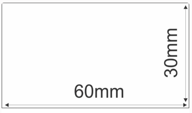 Etiqueta Adesiva Térmica 60x30 mm 30m (6 Rolos c/ 900 un. cada)