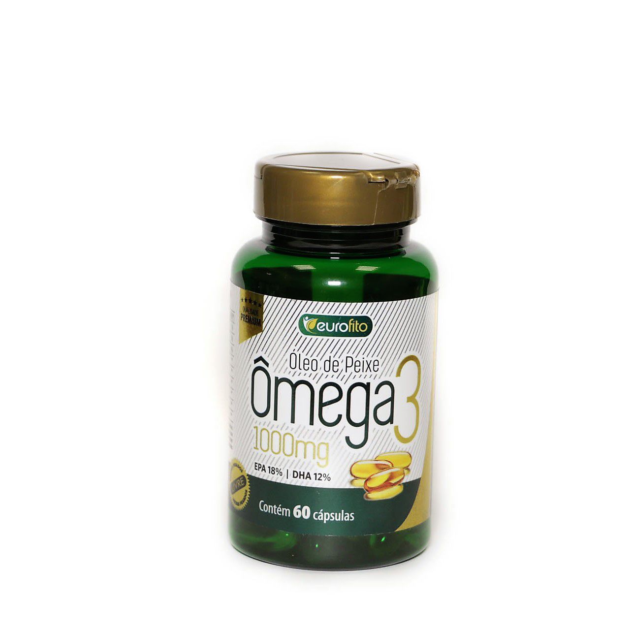 Omega 3 1000 Mg  - 60 cápsulas soft gel - Eurofito