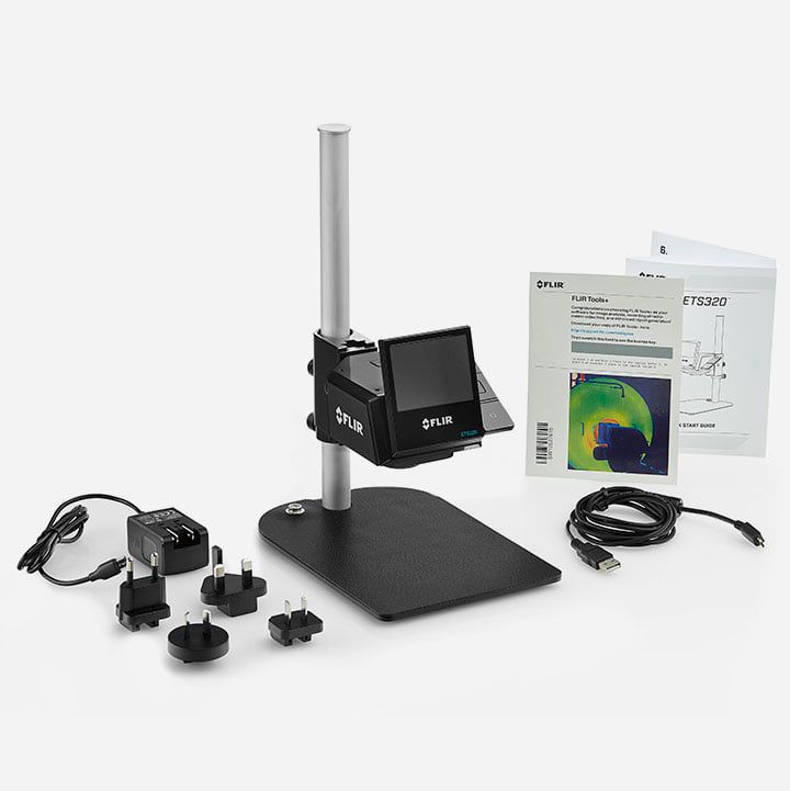 Câmera Termográfica de Bancada Sistema de Imagens Térmicas para Teste de Componentes Eletrônicos Flir ETS320  - MRE Ferramentas