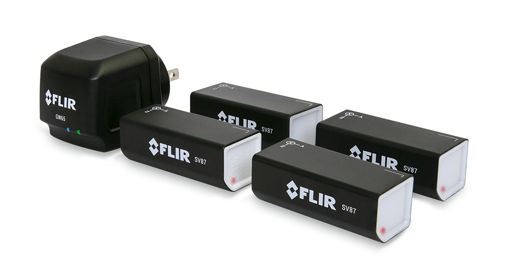 Solução de Monitoramento de Vibração com 4 Sensores Flir SV87-KIT - MRE Ferramentas