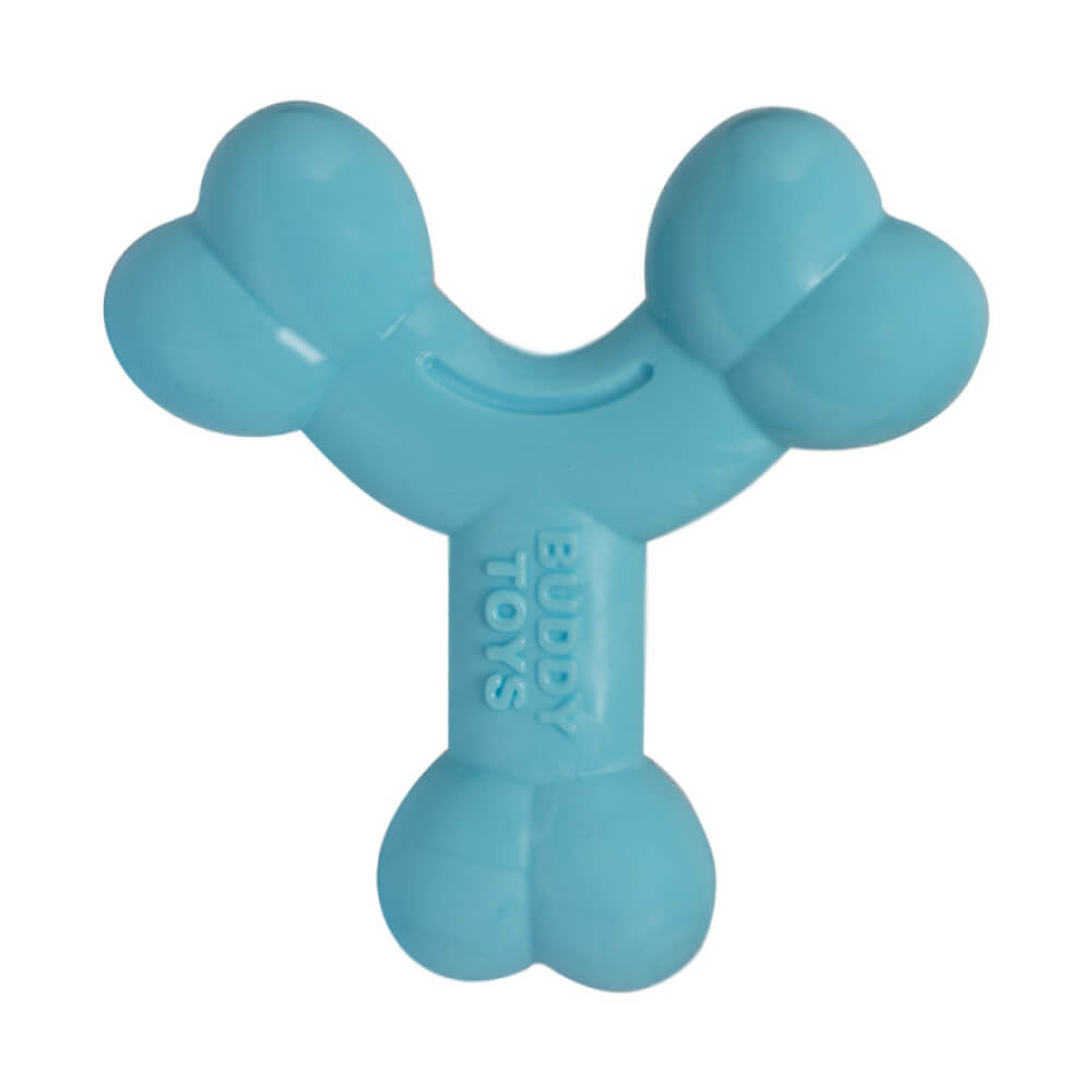 Brinquedo Buddy Toys Ossinho para Filhotes Azul - Focinharia