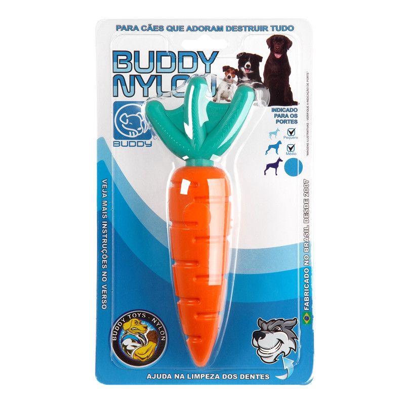 Brinquedo Buddy Toys Cenoura Buddy Nylon - Focinharia