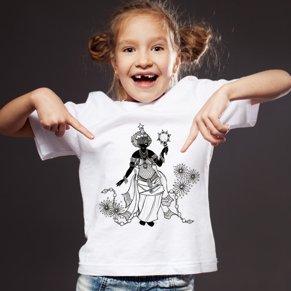 Camiseta Infantil - Iemanjá Artístico
