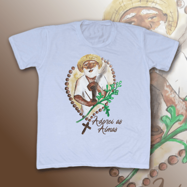 Camiseta Infantil - Preto Velho Adorei as Almas