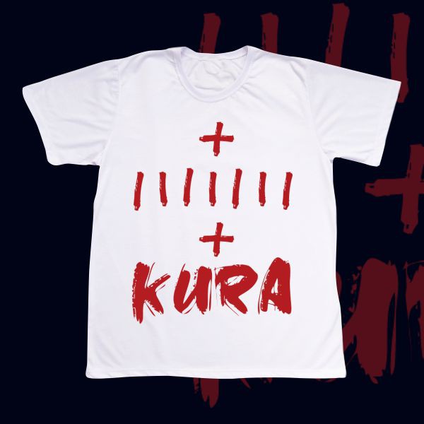 Camiseta Adulto - Kura com uma marca de Kura