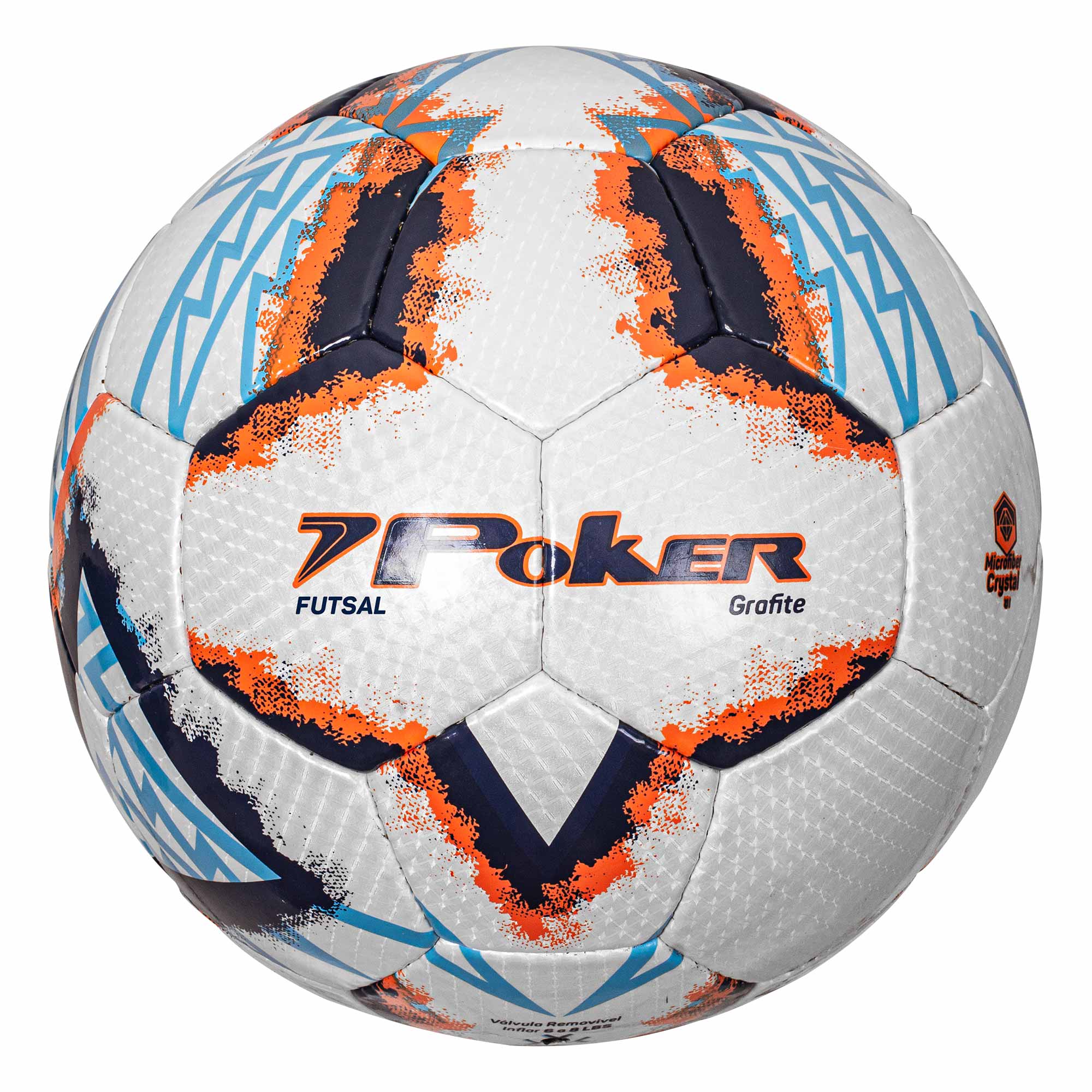Bola de Futsal Crystal Microfiber 32 Gomos Grafite 05809