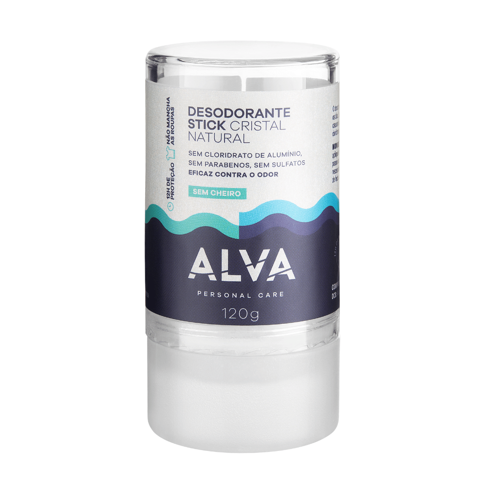 Desodorante Stick Cristal Sensitive Alva 120G