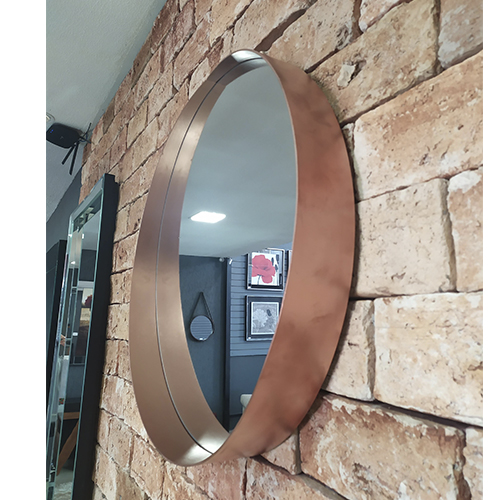 Conjunto de Espelho Decorativo LIP UD Bronze  - Universo Decor Espelhos e Decorações