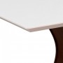 Mesa de Jantar Com 6 Cadeiras Santorini Noce / Off White