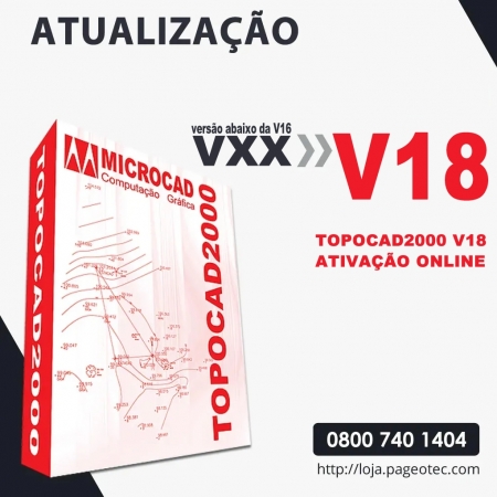 TOPOCAD2000 - ATUALIZAÇÃO Vxx PARA V18