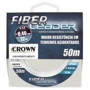 Linha Crown Fiber Leader Fluorocarbon 0,47mm 28lb 50m