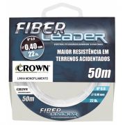 Linha Crown Fiber Leader Fluorocarbon 0,52mm 35lb 50m