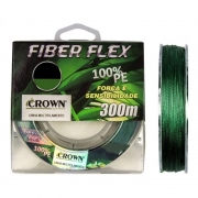 Linha Multifilamento Crown Fiber Flex 0.23mm 28lb 300m 