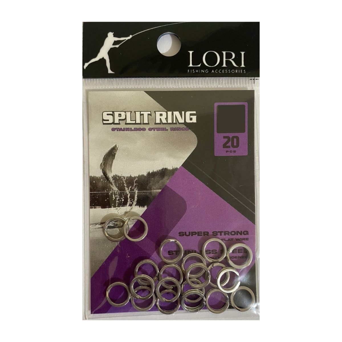 Argola Split Ring Lori Extra Forte - Pac 20un