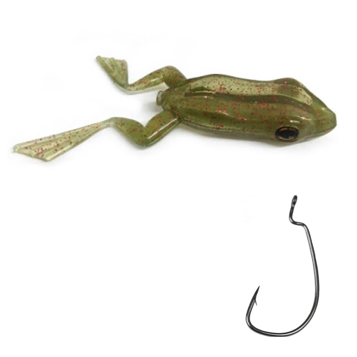 Isca Artificial Monster 3X X-frog Top Water + 1 Anzol Ewg