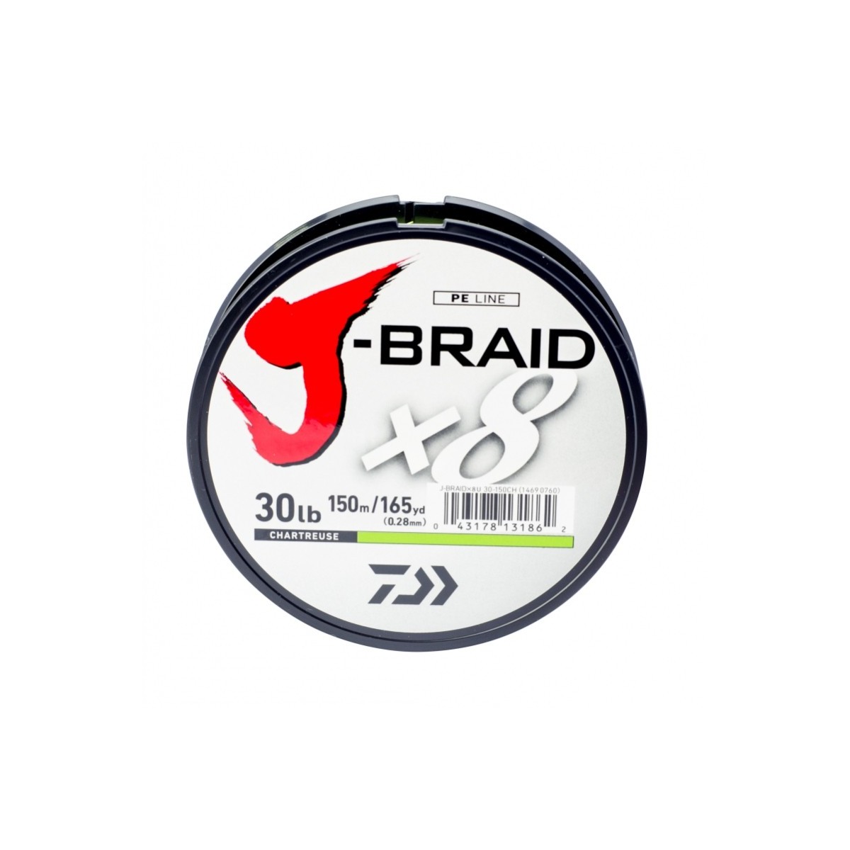 Linha Multifilamento Daiwa J-Braid x8 150m 0,32mm 40lb