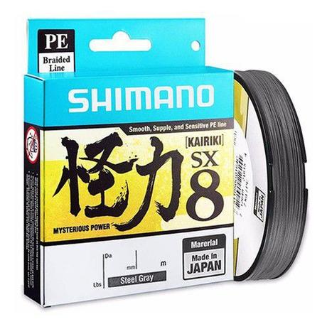 Linha Multifilamento Shimano Kairiki 0.28mm 40lb 300m Cinza