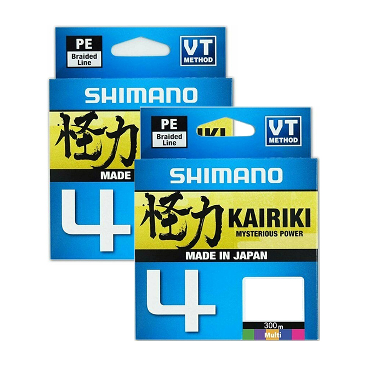 Linha Multifilamento Shimano Kairiki 4 - 20lb 0.20mm 300m Multicolor