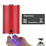 Secador de mãos automático ECO-1800 INOX 127V - Vermelho 3D