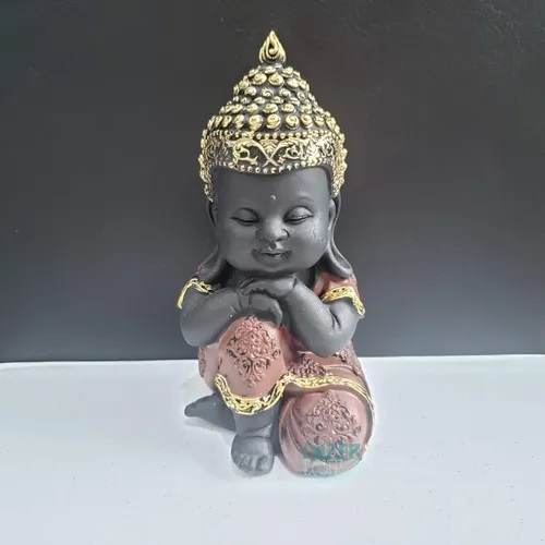 Buda Estatueta Sonhador Pensador - Resina  - Lazer e Estilo