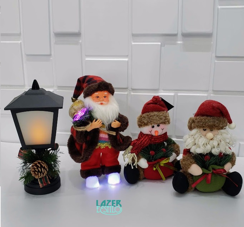 Papai Noel - Musical Com Movimento - Decoração Natalina  - Lazer e Estilo