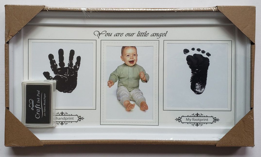 Porta Retrato de Bebê - Foto do Bebê  Pezinho E Mãozinha - Lazer e Estilo