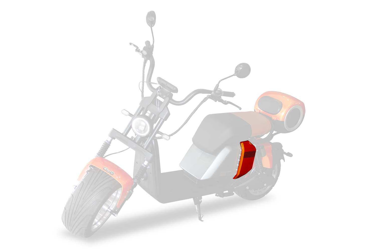 CARENAGEM Sport 701 n05 LATERAL FRENTE BATERIA para scooter eletrica citycoco
