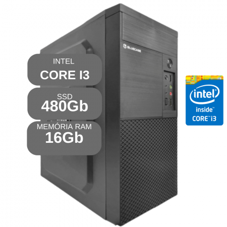 Computador Intel Core i3 2100 - 16GB DDR3 - SSD 480GB