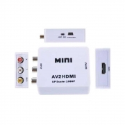Conversor Mini De Hdmi Para Av ( Rca ) Vídeo 1080p Com Audio - Hdmi X Av 