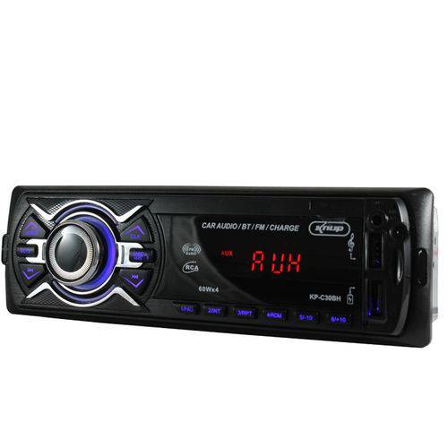 Rádio Automotivo Bluetooth 60w X4 Usb Sd Aux Quick Charger Kp-c30bh