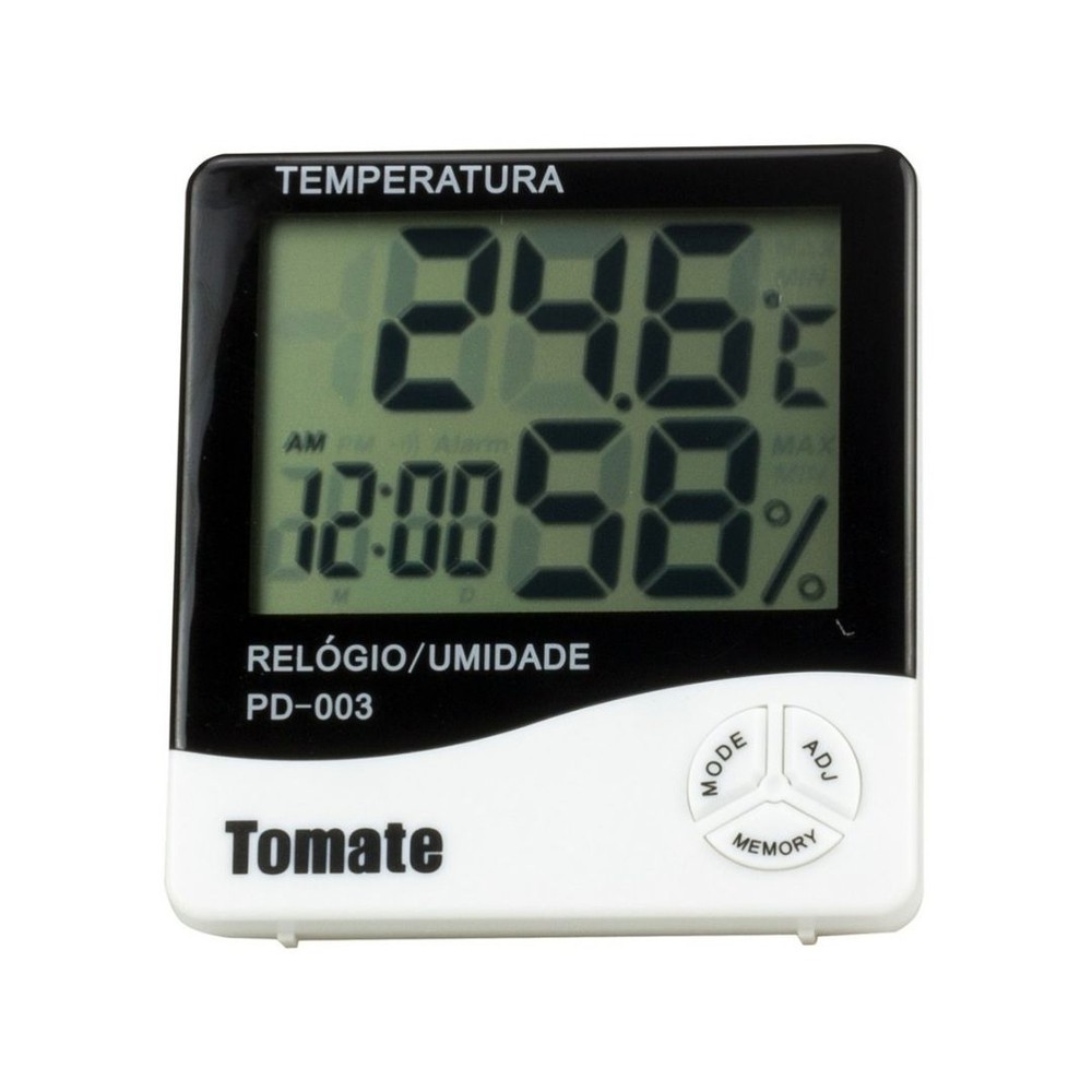 Relógio Digital Termo Higrômetro Tomate PD-003 