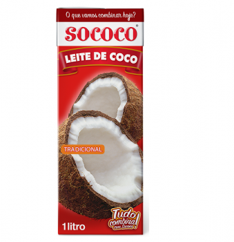 Leite de Coco Zero Carbo - Sococo - 1 Litro