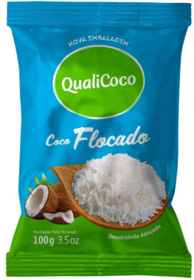 Coco Ralado Flocado (100g) QualiCoco