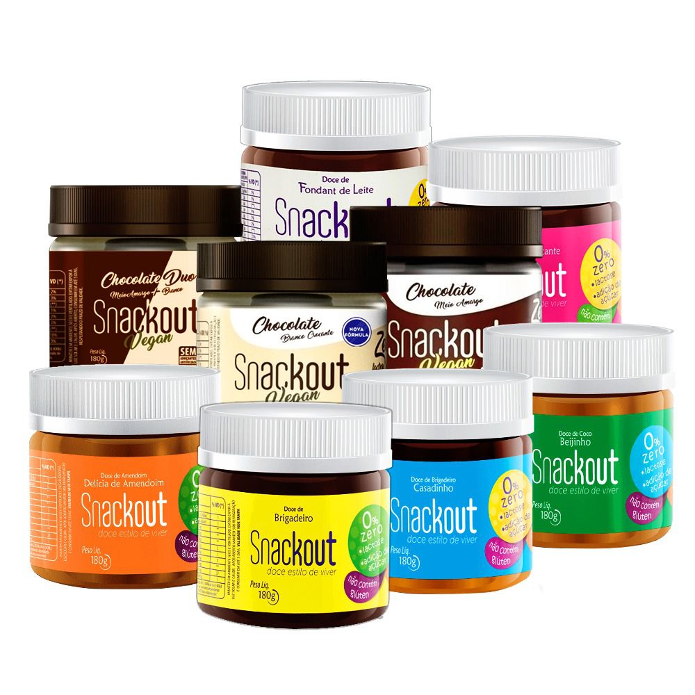 Kit 9 Snackout Doce Todos os Sabores
