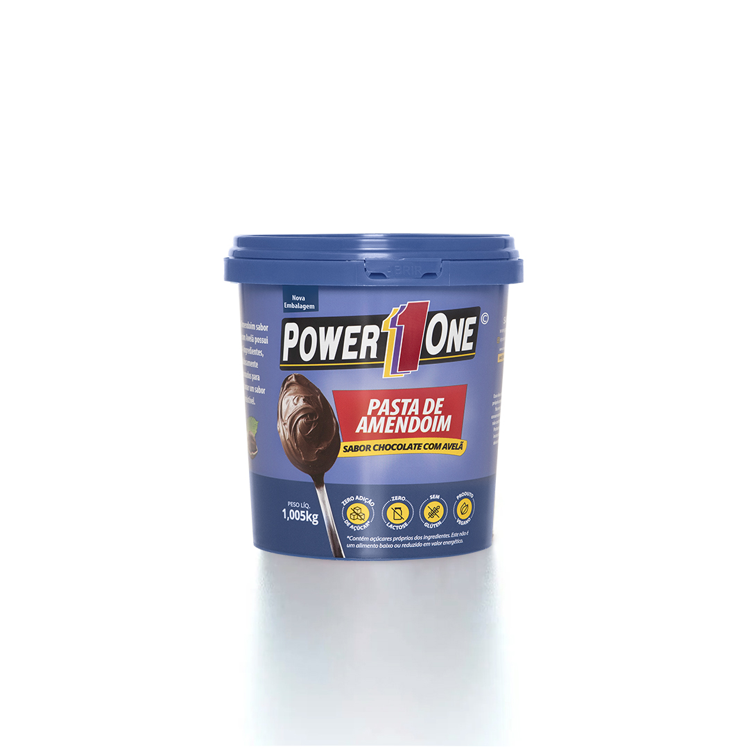 Pasta de Amendoim Chocolate com Avelã (1,005kg) - Power1one