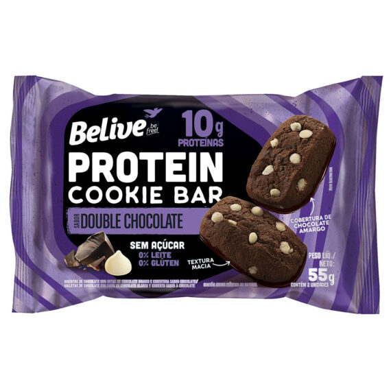 PROTEIN COOKIE BAR SABOR DOUBLE CHOCOLATE (55g) - BELIVE