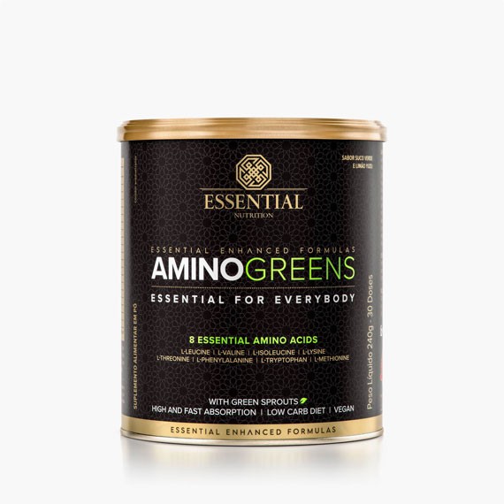 AMINO GREENS LATA 240G - ESSENTIAL NUTRITION