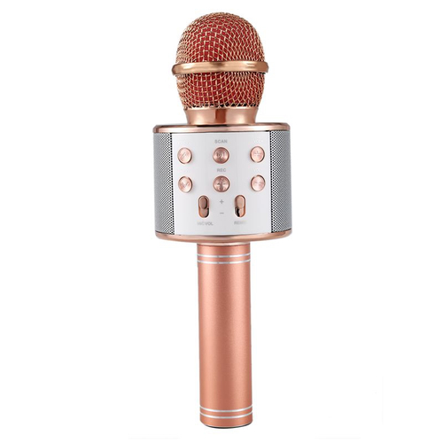 Microfone Portátil De Karaokê Sem Fio Ws-858 Portátil