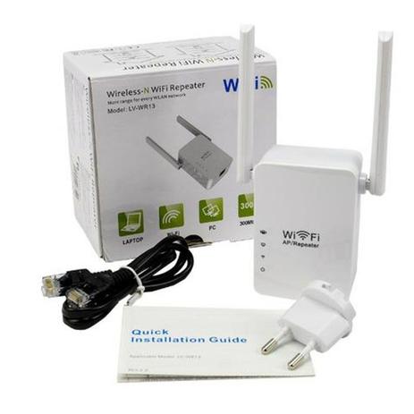 Repetidor e Roteador Wifi 2 Antenas Pix-link instala fácil