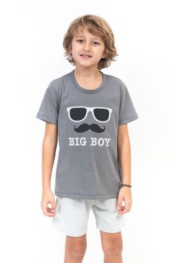 Pijama Manga Curta Infantil Masculino - Big Boy