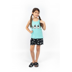 Pijama Infantil Feminino Regata Que Brilha No Escuro  Boo!