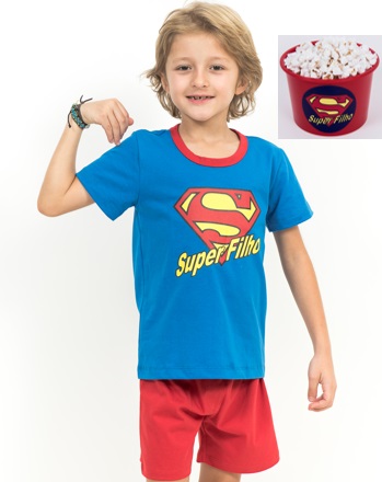 Kit Cinema Masculino Infantil-Super Filho