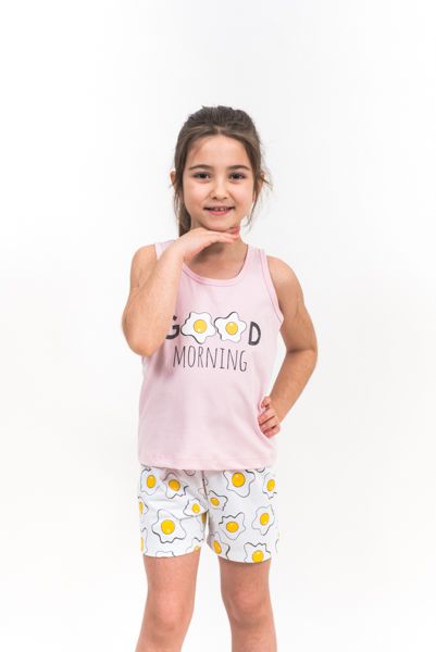 Pijama Regata Feminino Infantil - Ovo Good Morning