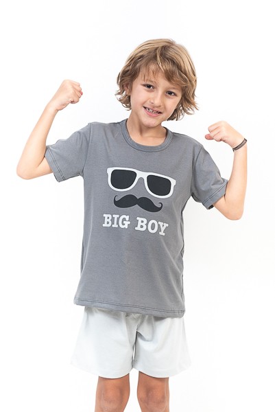 Pijama Manga Curta Infantil Masculino - Big Boy
