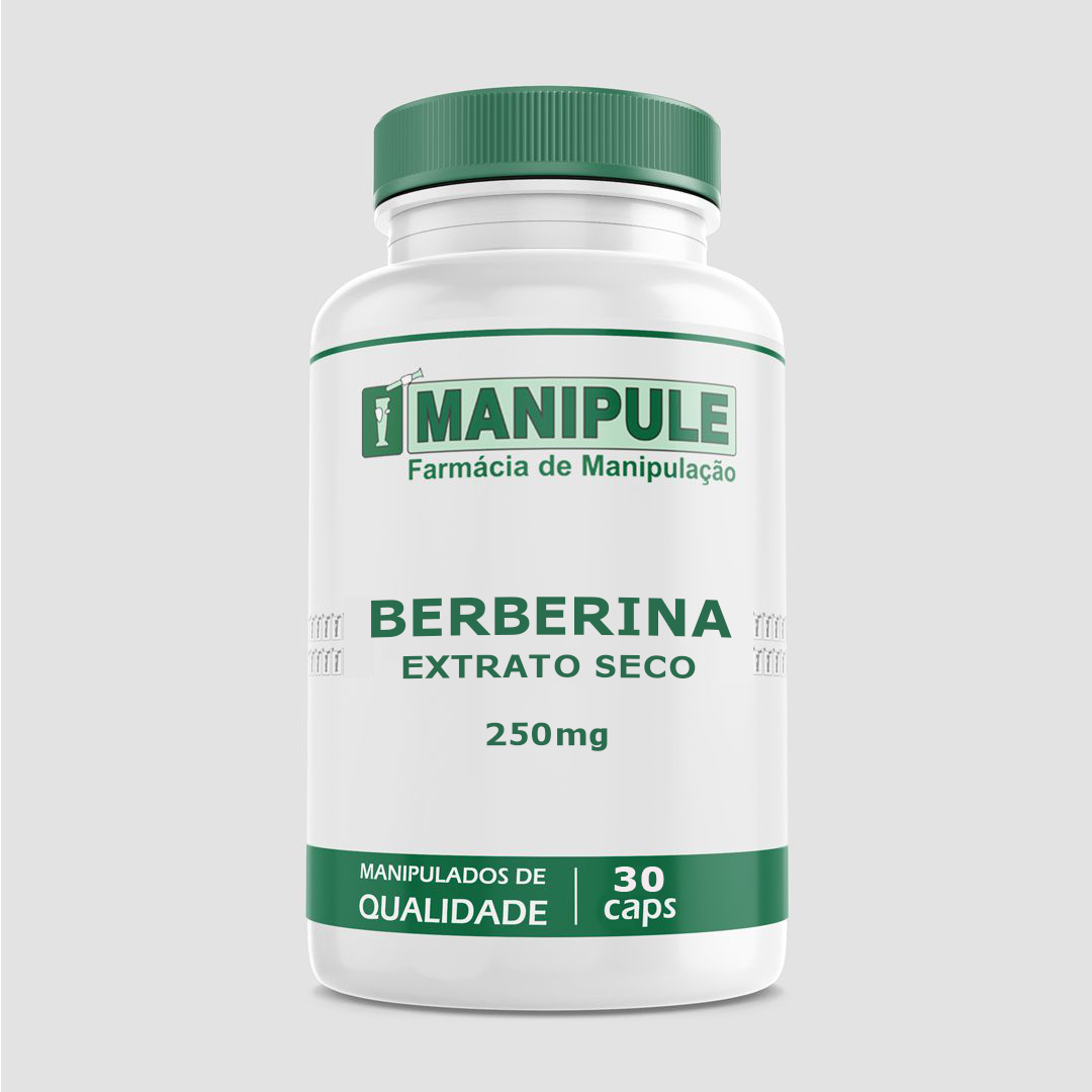 Berberina Extrato Seco 250mg - Manipule - Farmácia de Manipulação no ABC