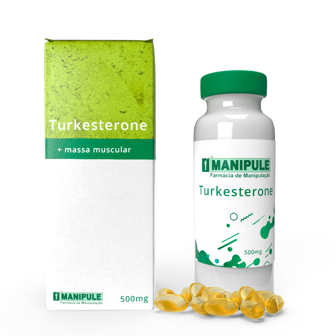 Turkesterone 500mg - 60 cápsulas - Manipule - Farmácia de Manipulação no ABC