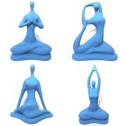 Conjunto Estátuas com Posições de Yoga (21cm)