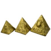 Trio de Pirâmides Egípcias (Dourada)