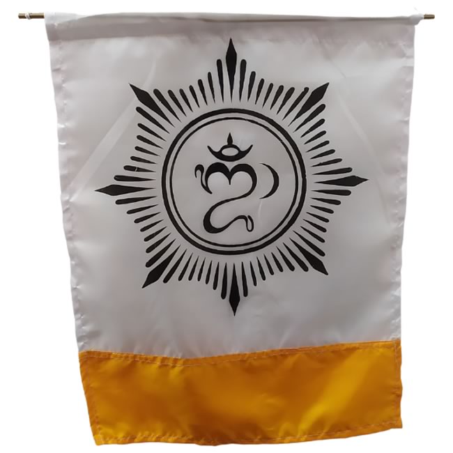 Bandeira Budista Flâmula Símbolo Om (41cm)